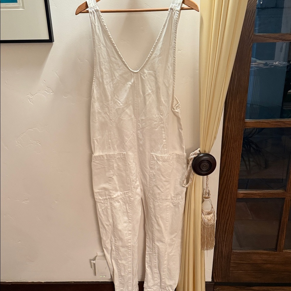 Free people White Sleeveless Jumpsuit